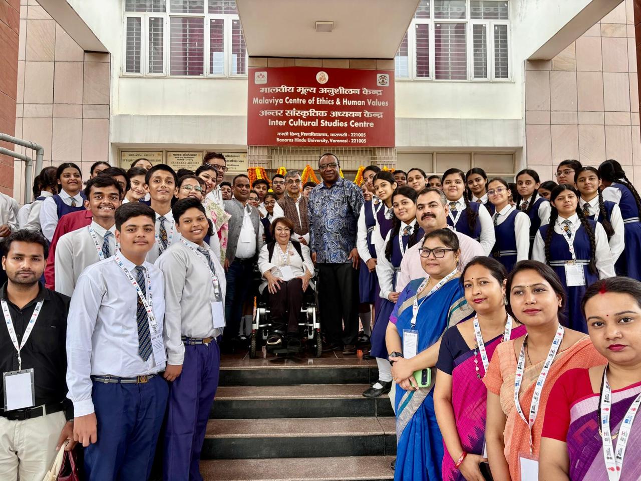 UNESCO MGIEP Director Prof. Obijiofor Aginam at W.H. Smith Memorial School